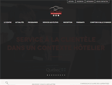 Tablet Screenshot of ecolehotelierelaurentides.com